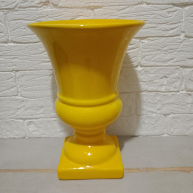 VASO ALTO GREGO AMARELO 32x22