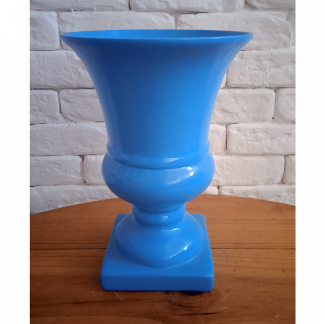 VASO ALTO GREGO AZUL CELESTE 32x22