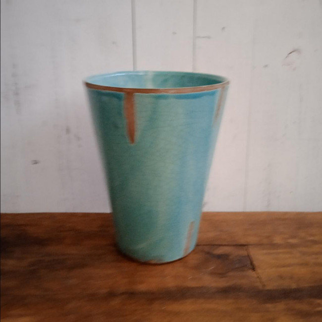 VASO CACHEPO TIFFANY CRAQUELADO 21x16