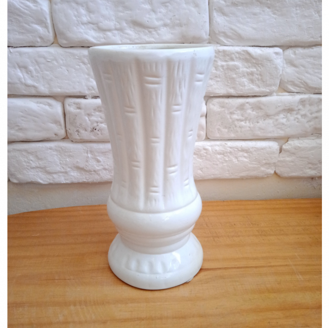 VASO CERÂMICA BRANCO 22x10