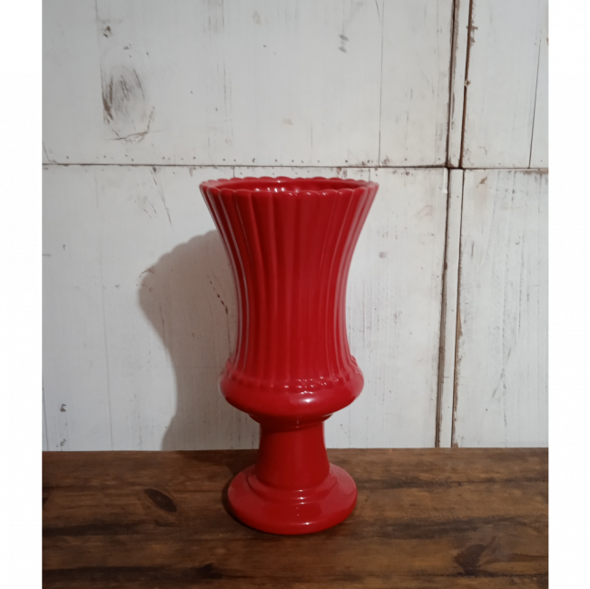 VASO CERAMICA FLORIPA VERMELHO 37x18