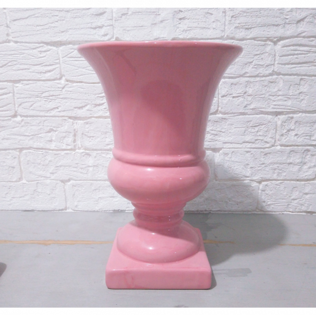 VASO CERAMICA ROSA 29x19,5