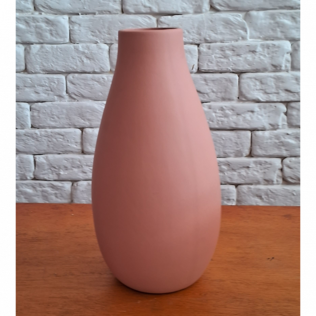 Vaso cerâmica salmão 29x15