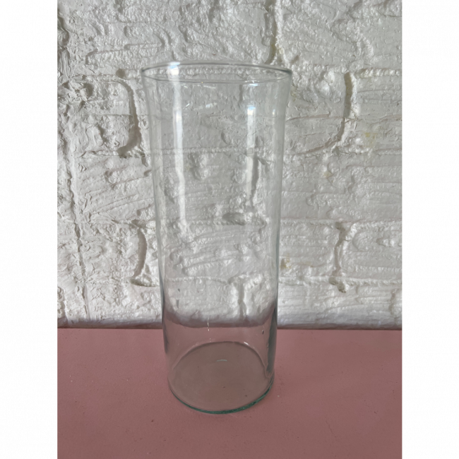 Vaso de vidro cilindro 9x22