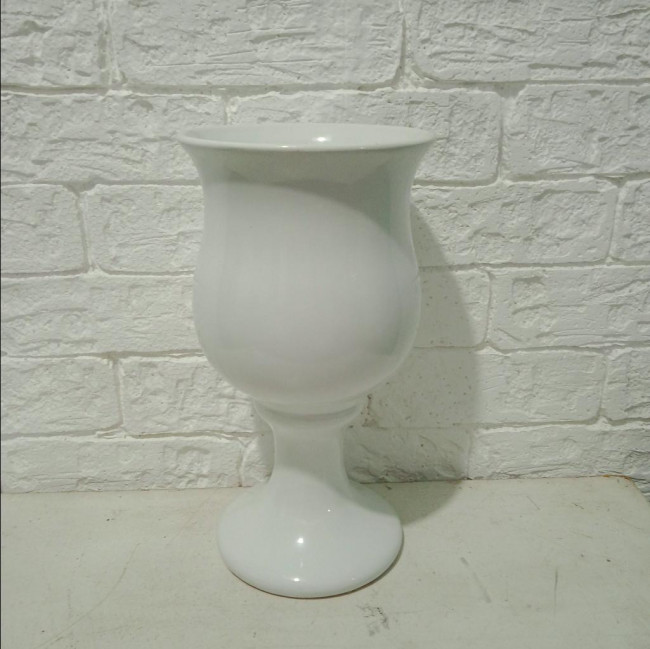 VASO TAÇA BRANCO 27x15