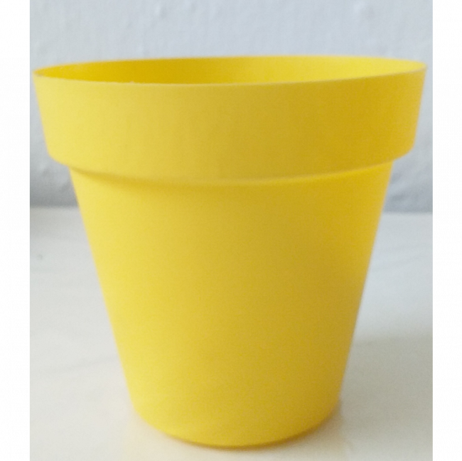 Vaso Plastico Amarelo p