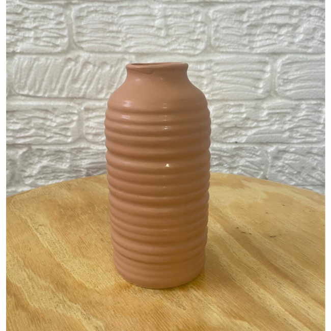 Vaso cerâmica nude 15cm