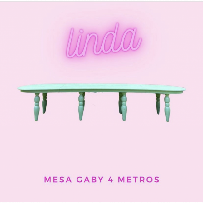 Mesa GABY VERDE com 4 METROS