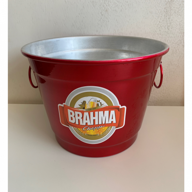 Balde Gelo Vermelho Brahma 6lt