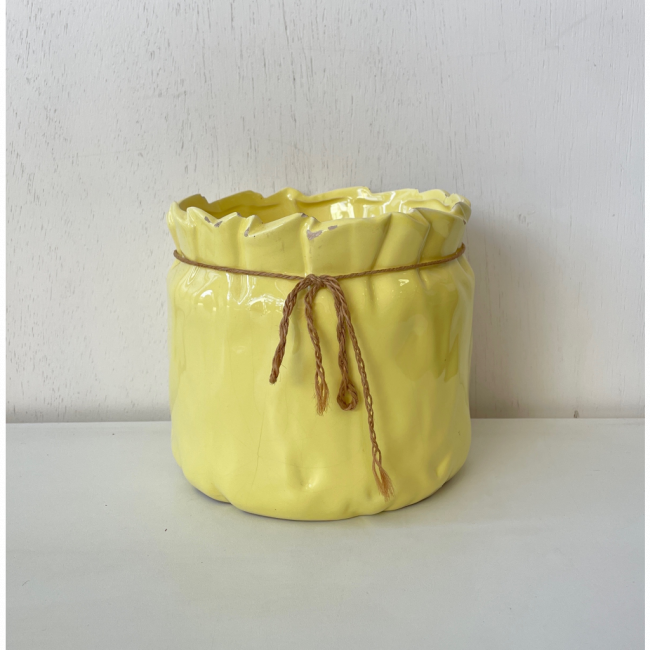 Cachepo Amarelo Candy G