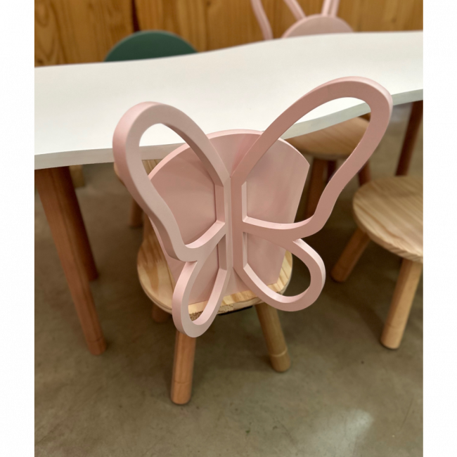 Cadeira Borboleta Rosa BB