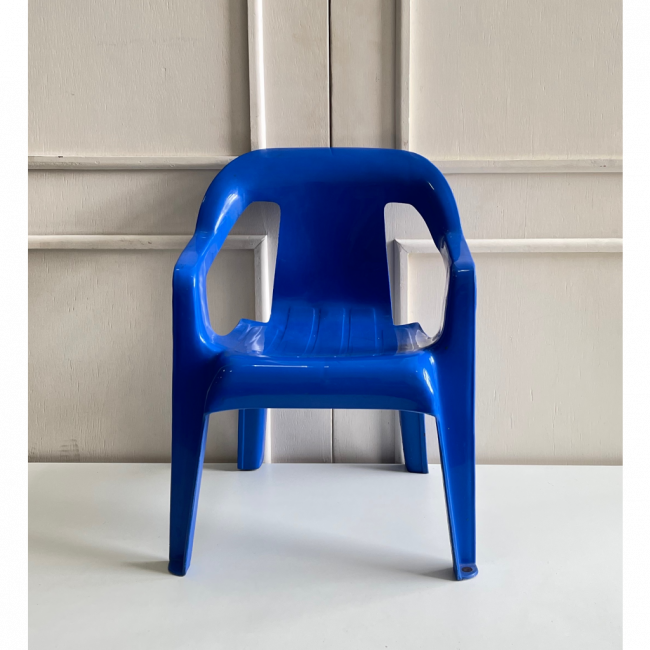 Cadeira Plástico Infantil Azul
