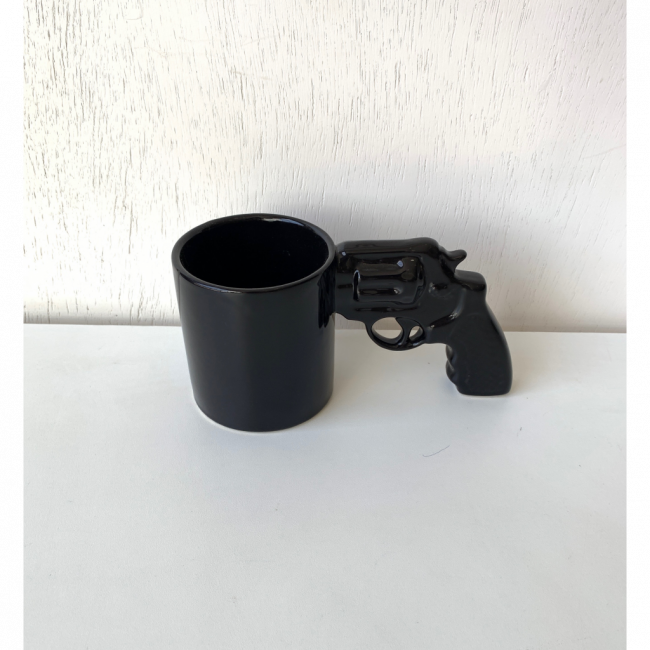 Caneca Alça Revólver Preto