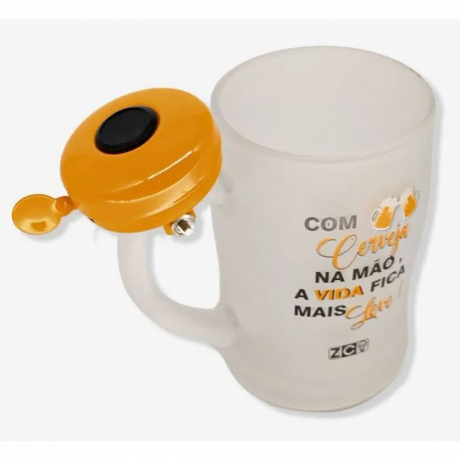 Caneca c/ Campainha Vida Fica Mais Leve 400ml 10024746