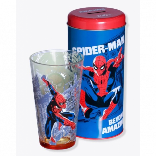 Copo Cofre Homem Aranha Marvel 500ml 10024829