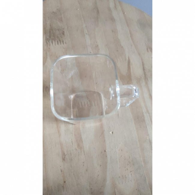 Copo Vidro Transparente Detalhe Alça 400ML- 135640