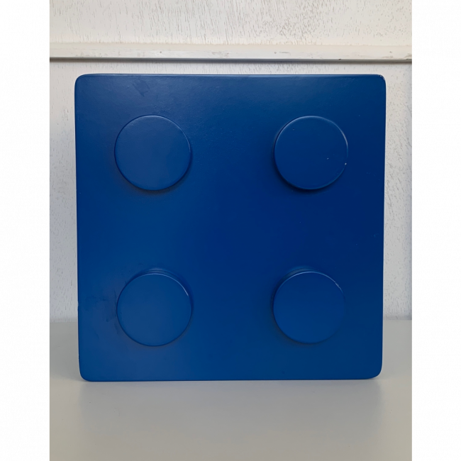 Cubo Lego Quadrado Azul Royal