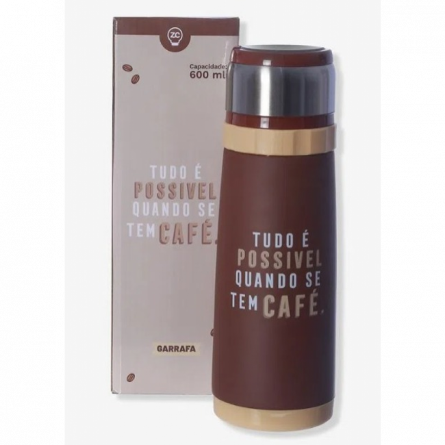 Garrafa Adventure Quando Se Tem Café 600ml 10072355