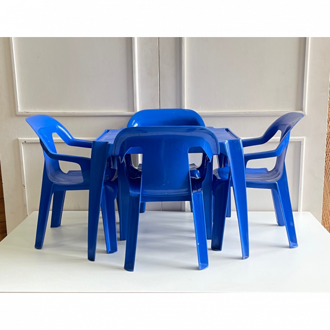 Jogo Infantil Plastico Azul