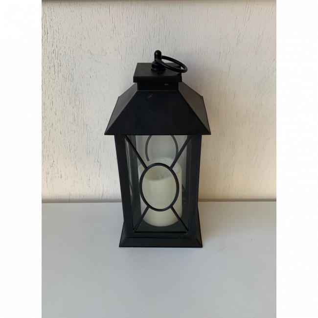 Lanterna Luminaria Led Preto O