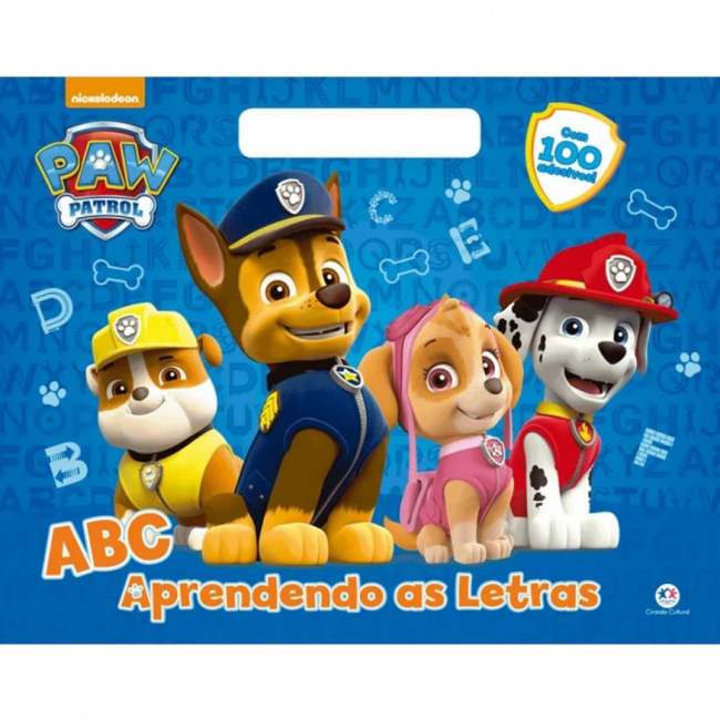 Livro Megabloco Patrulha Canina - ABC aprendendo as letras 9788538080008