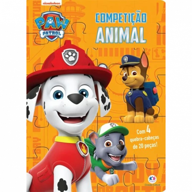 Livro Quebra-cabeça Patrulha Canina - Competição animal 9786555004946