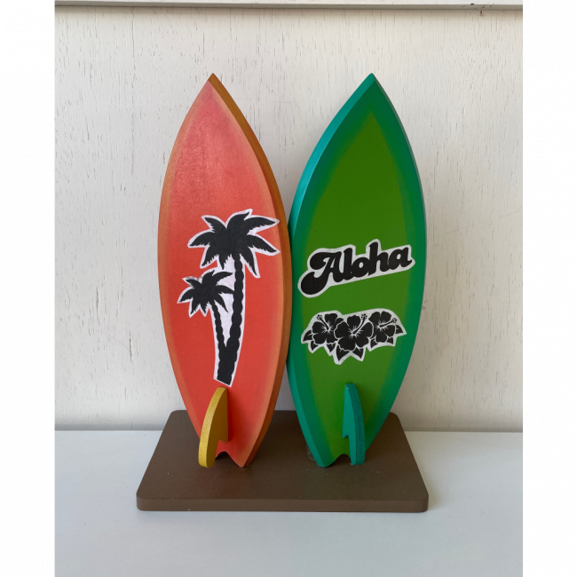 Mini Prancha Surf Aloha Verde