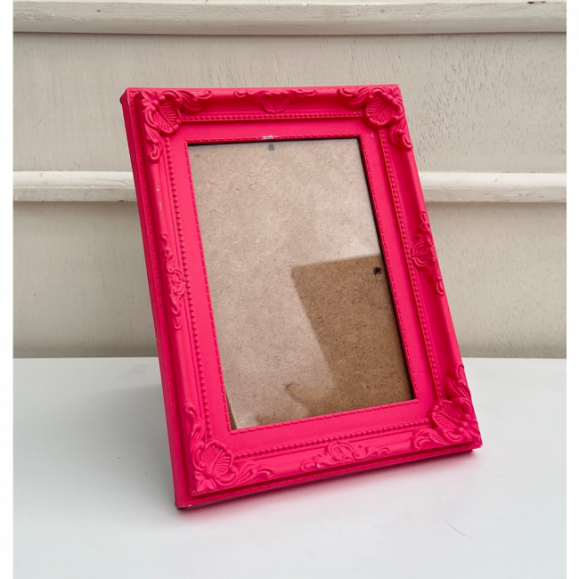 Porta Retrato Rosa Neon