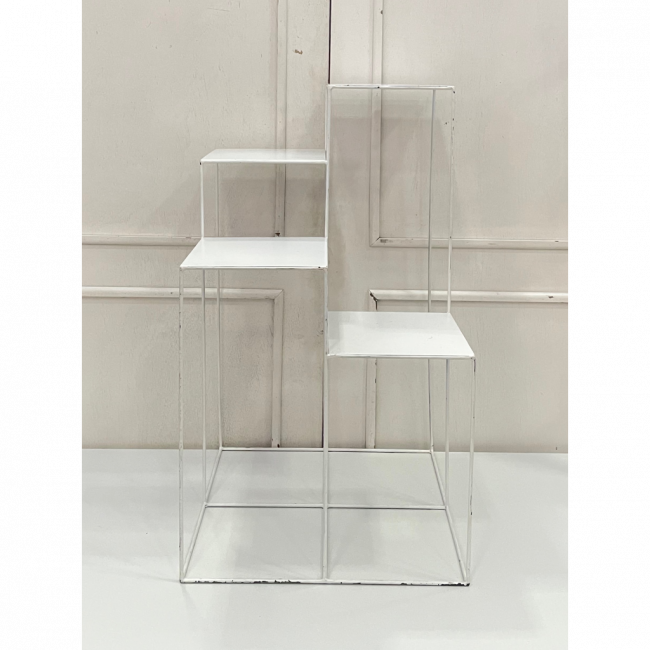 Torre Pop Quadrupla Ferro Branco