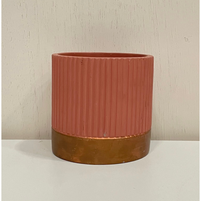 Vaso Rosa Salmão/ Cobre P