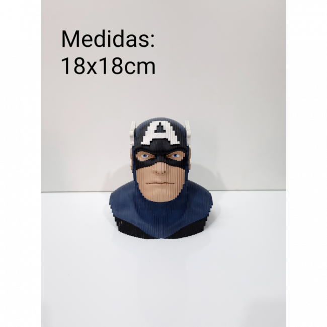 Capitão América MDF 3D