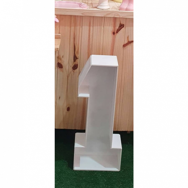 Numero 1 MDF branco