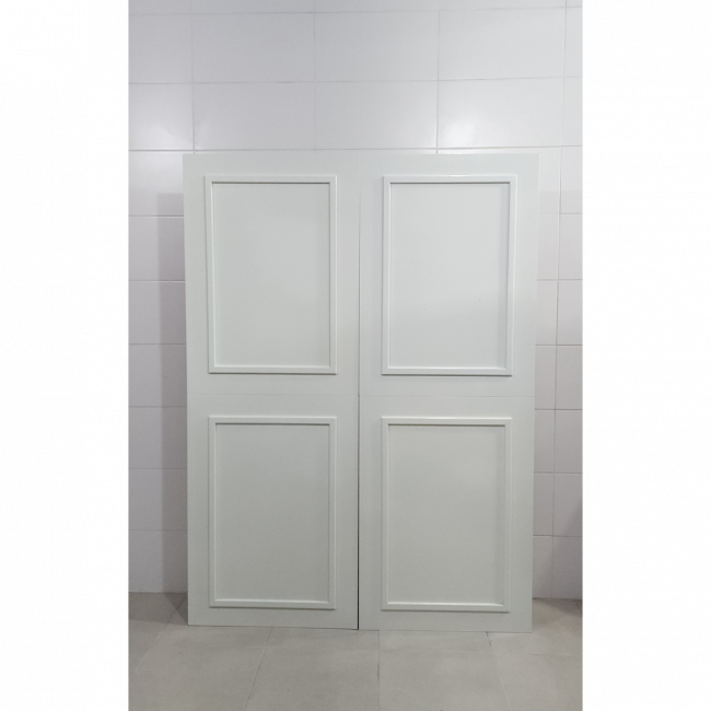 Painel boiserie branco laqueado