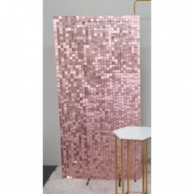 Painel shimmer rosa