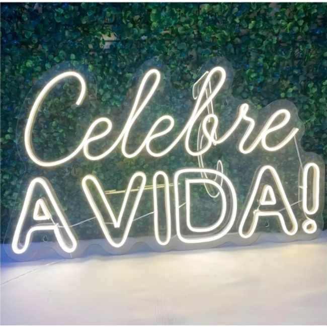 Placa led Celebre a vida