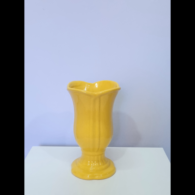 Vaso cerâmica amarelo