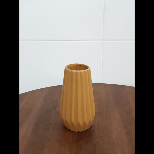 Vaso cerâmica ocre