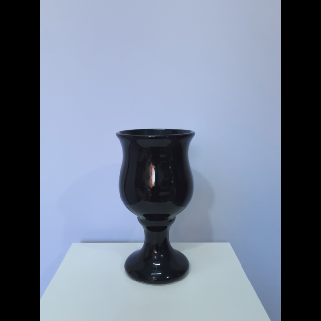 Vaso cerâmica preto