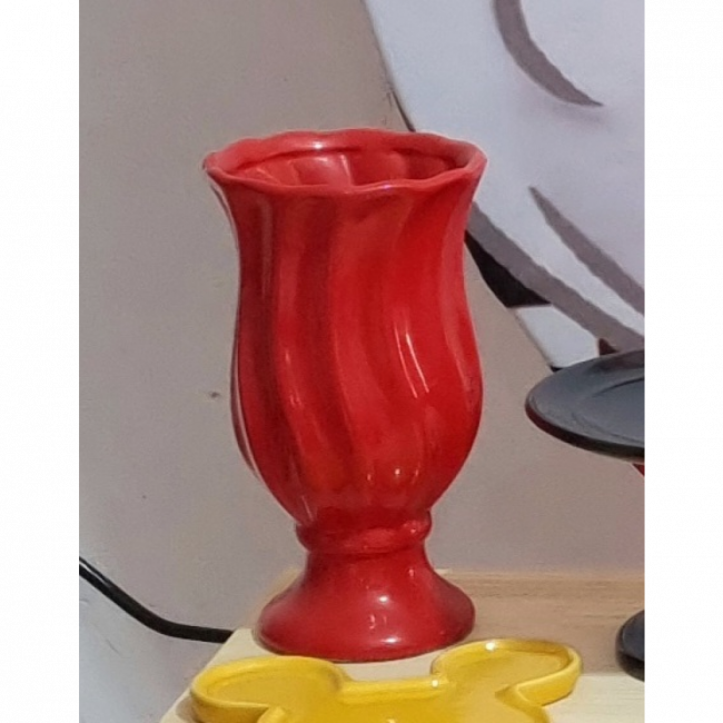 Vaso vermelho cerâmica