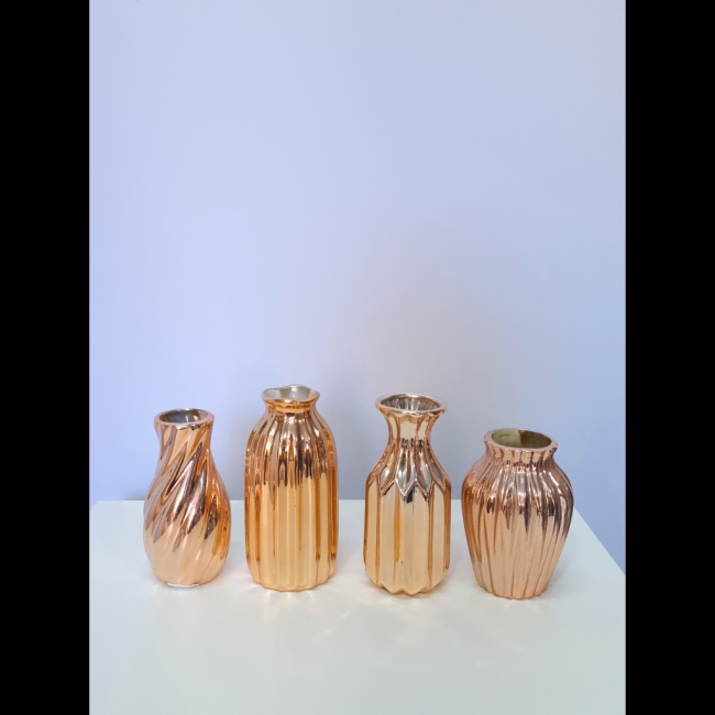 Vasos mini rose gold