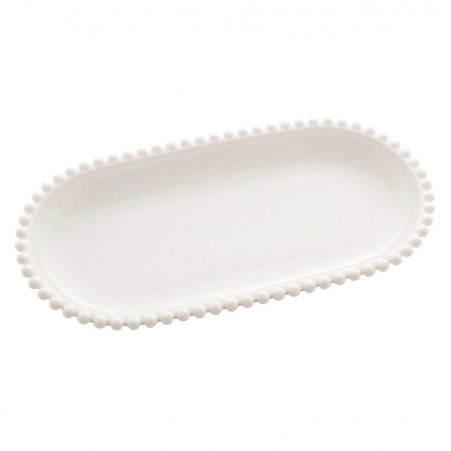 Bandeja em porcelana (24,5x12,5cm)