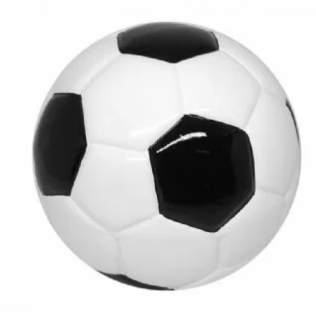 Bola de Futebol cerâmica,  Preto e Branco