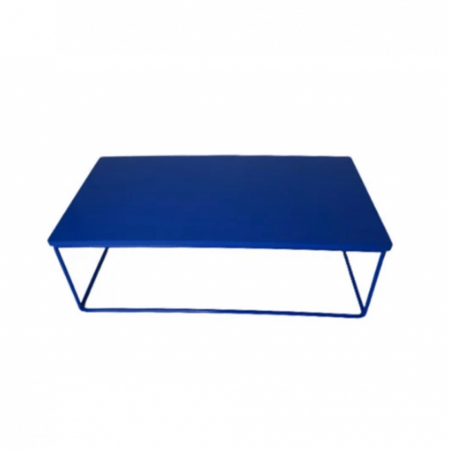 Cubo de altura de ferro, azul, retangular, 12Ax30C cm