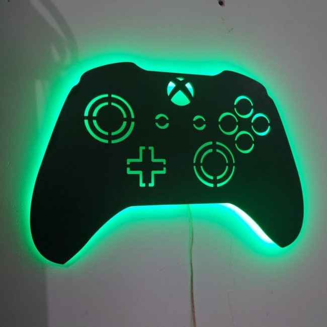Luminoso Controle Gamer - Led verde (50C x 36A cm)