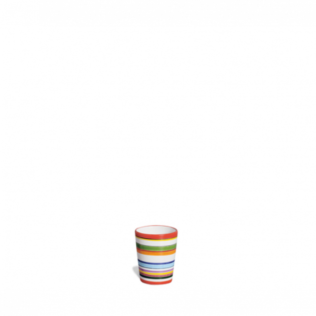 Mini Vaso/Cachepô Listras Coloridas (10 x 8 cm) Silveira
