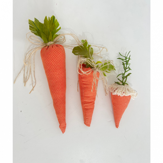 Trio de cenourinha tecido