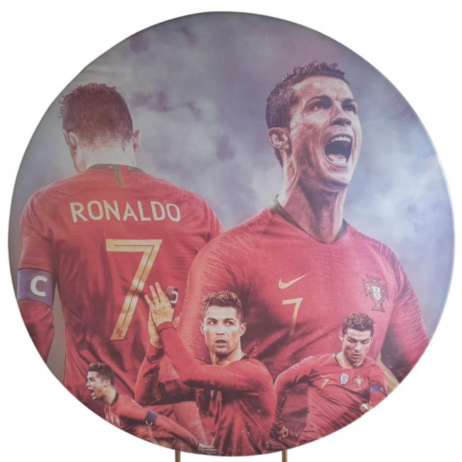 CAPA PAINEL SUBLIMADO CRISTIANO RONALDO CR7 1,50M.