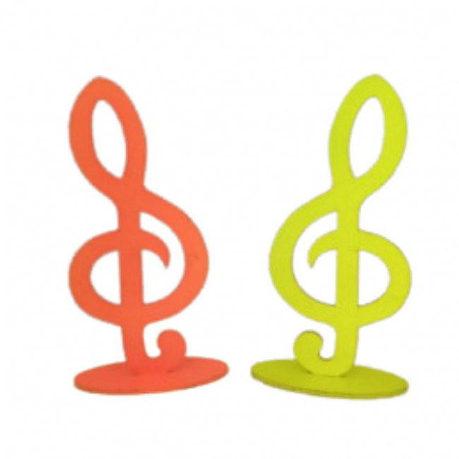 DISPLAYS MDF DE MESA NOTAS MUSICAIS NEON 15CM