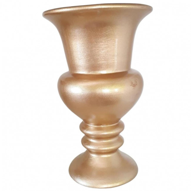 VASO CERÂMICA IMPERIAL DOURADO