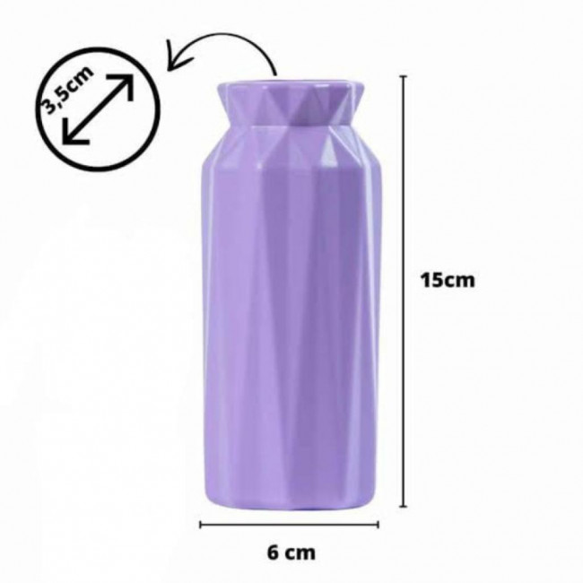 VASO GLAM PLASTICO LILAS